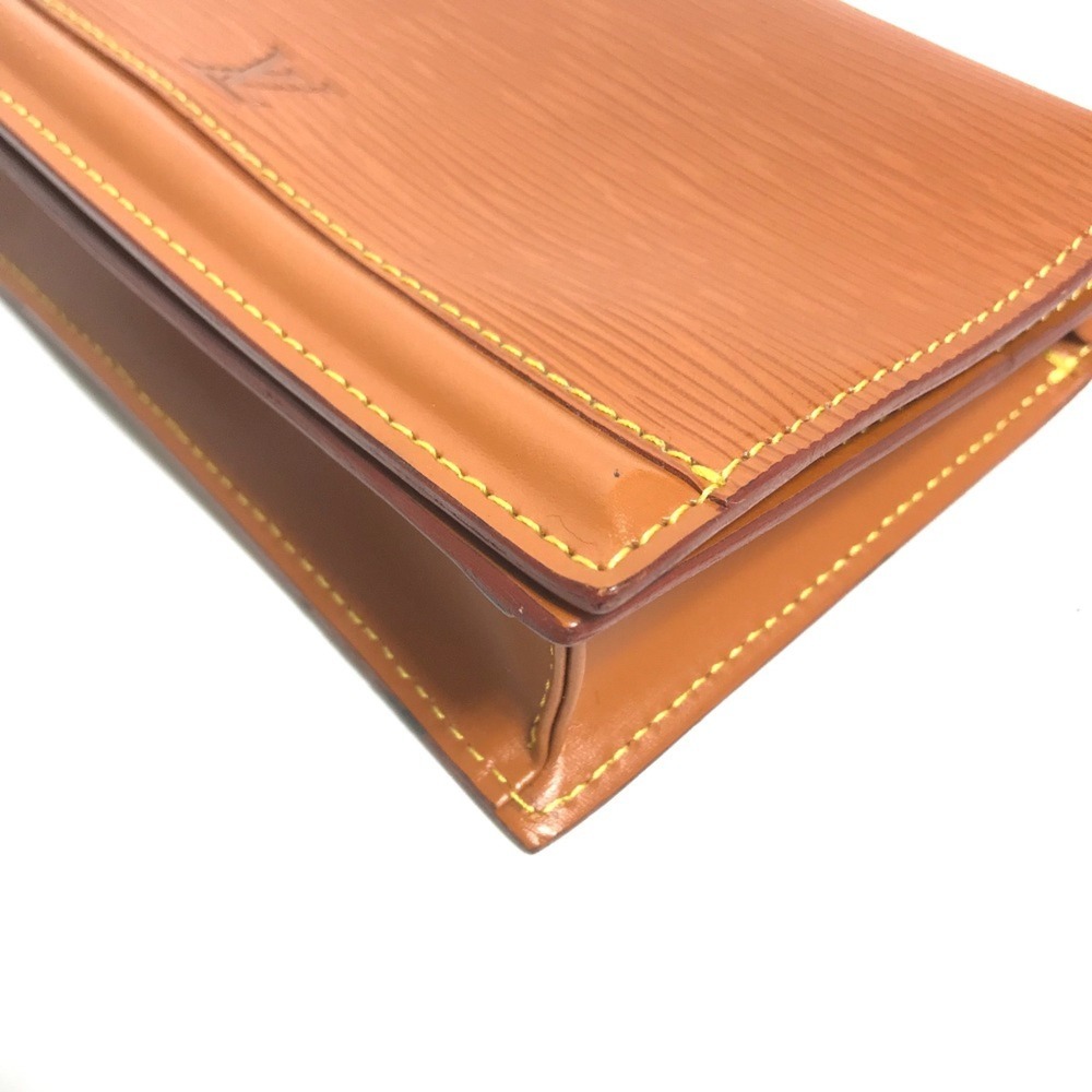 LOUIS VUITTON Authentic Brown Leather Pouch - Picture 4 of 12
